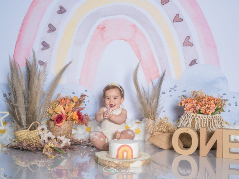 Cake smash cumple bebes fotografia Coruña