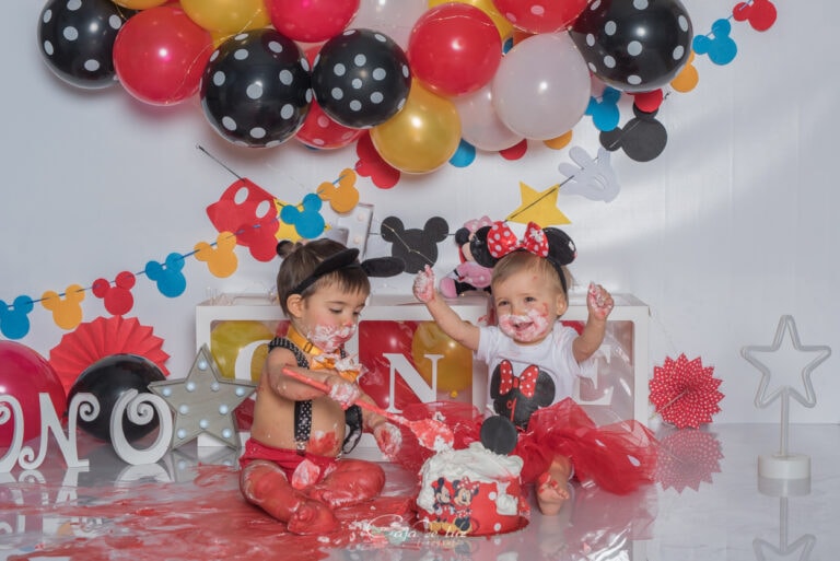 Cake smash cumple bebes fotografia Coruña