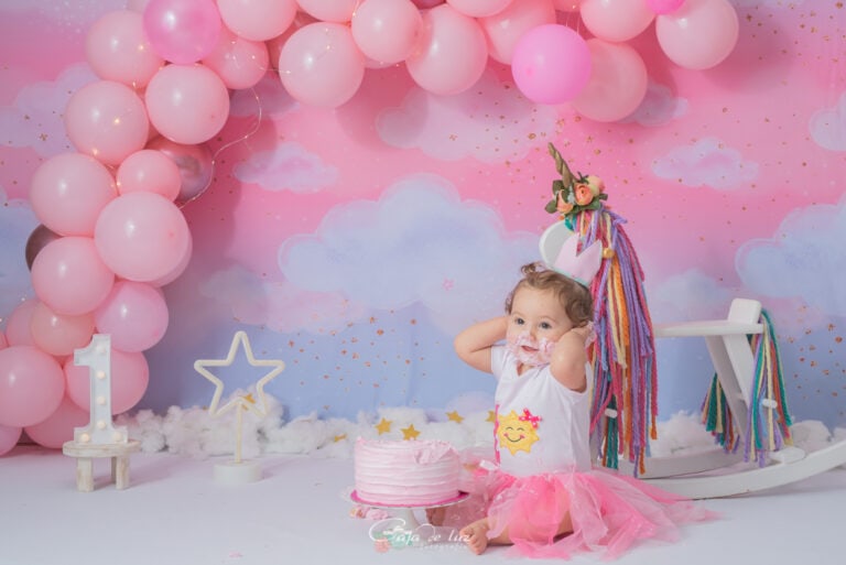 Cake smash cumple bebes fotografia Coruña