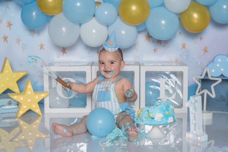 Cake smash cumple bebes fotografia Coruña