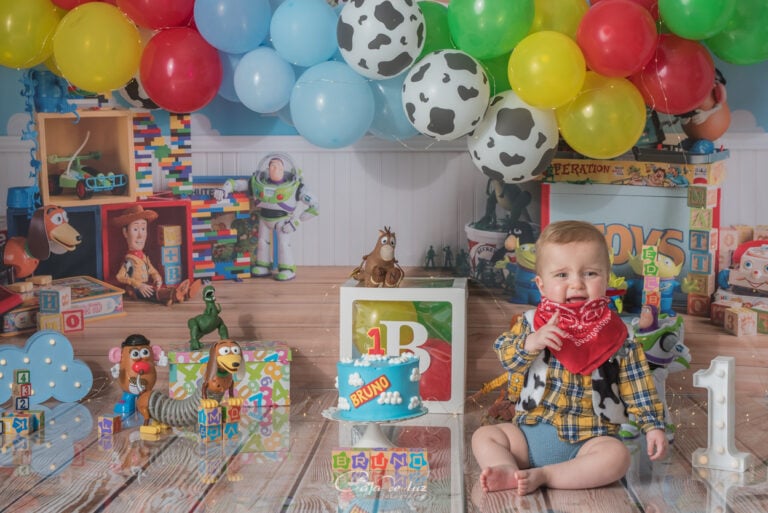 Cake smash cumple bebes fotografia Coruña
