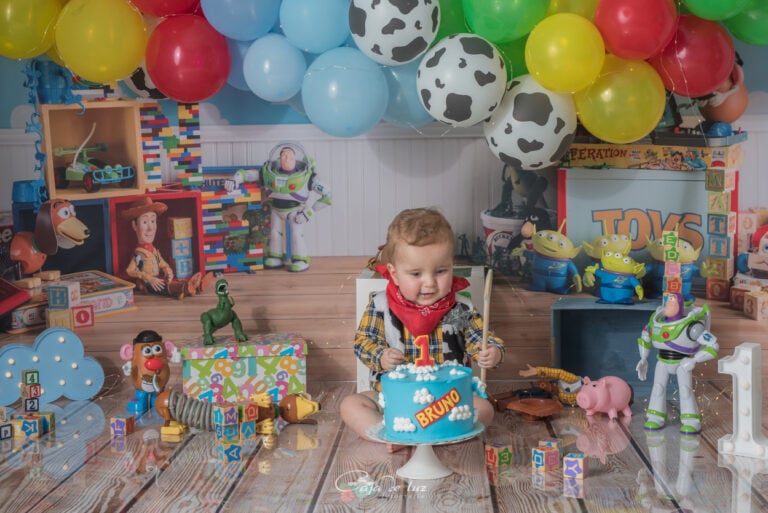 Cake smash cumple bebes fotografia Coruña