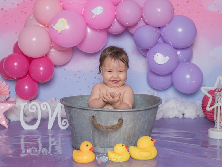 Cake smash cumple bebes fotografia Coruña