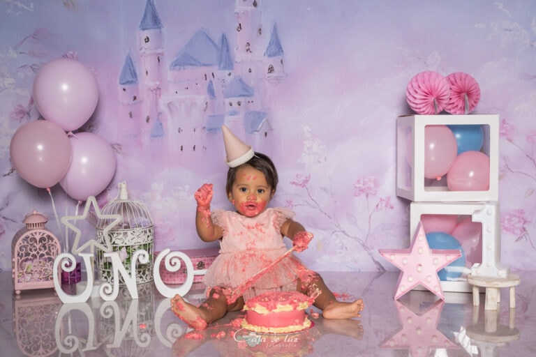 Hellen cake smash cumpleanos sesion fotografia